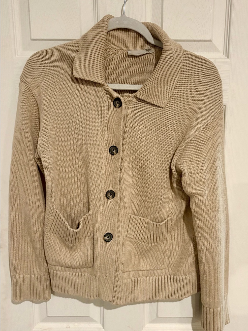 Everlane Button-Up Collar Cardigan Sweater